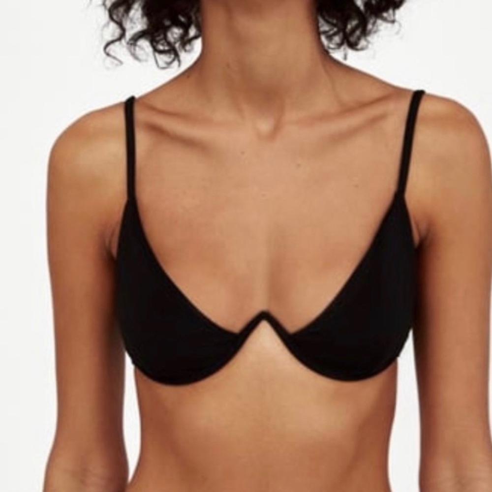 Zara black bikini top
